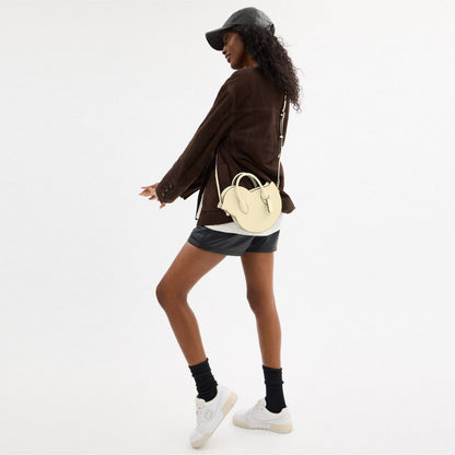 Coach Chick Bag In Regenerative Leather Brass Moonlight