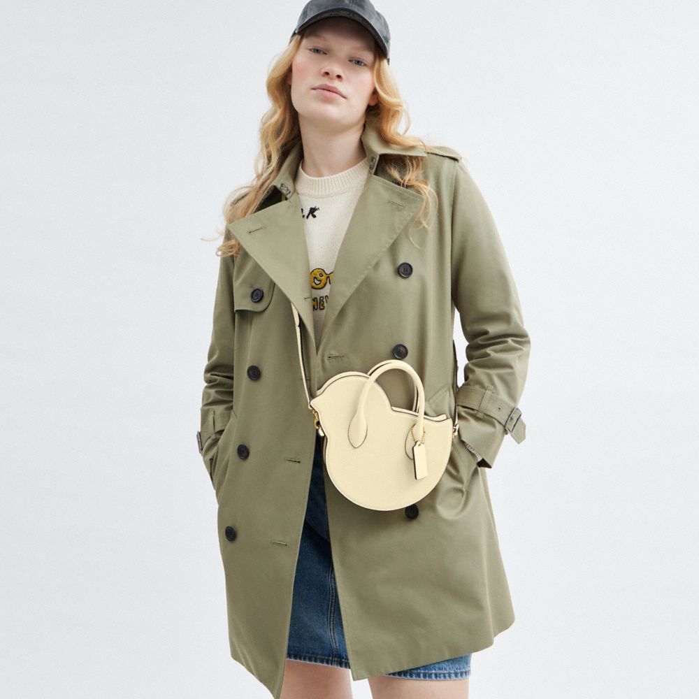 Coach Chick Bag In Regenerative Leather Brass Moonlight