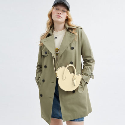 Coach Chick Bag In Regenerative Leather Brass Moonlight