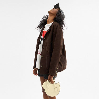 Coach Chick Bag In Regenerative Leather Brass Moonlight