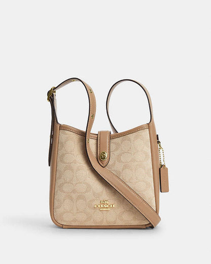 Hadley Mini Crossbody Bag With Signature Canvas Im-Dark Natural Multi Im-Dark Natural Multi