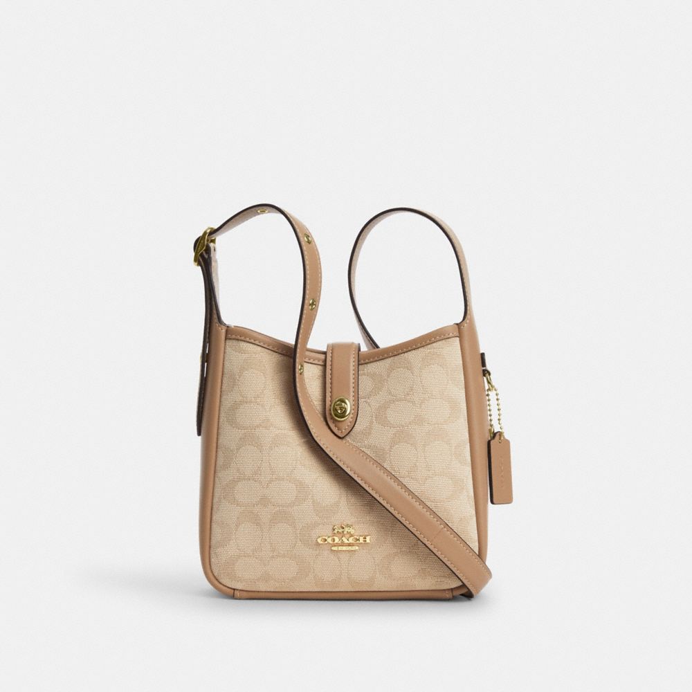 Hadley Mini Crossbody Bag With Signature Canvas Im-Dark Natural Multi Im-Dark Natural Multi