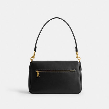 Coach Soft Tabby Shoulder Bag Brass Black