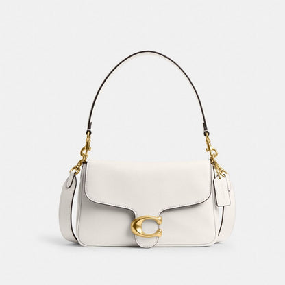 Soft Tabby Shoulder Bag Smooth Leather-Brass-Chalk Smooth Leather-Brass-Chalk