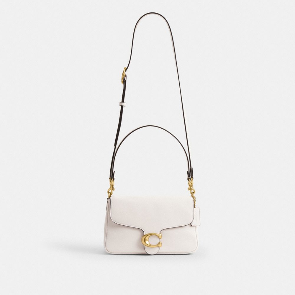 Coach Soft Tabby Shoulder Bag Brass Chalk