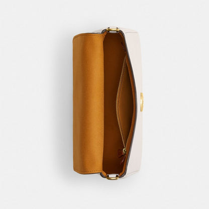 Coach Soft Tabby Shoulder Bag Brass Chalk
