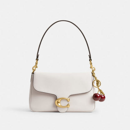 Soft Tabby Shoulder Bag Smooth Leather-Brass-Chalk Smooth Leather-Brass-Chalk