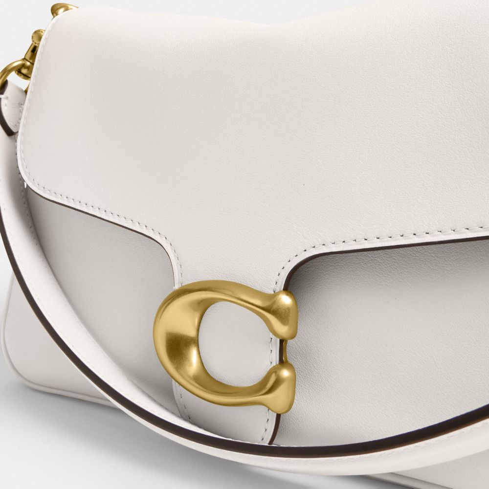 Coach Soft Tabby Shoulder Bag Brass Chalk