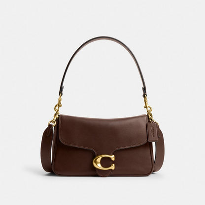 Soft Tabby Shoulder Bag Smooth Leather-Brass-Maple Smooth Leather-Brass-Maple