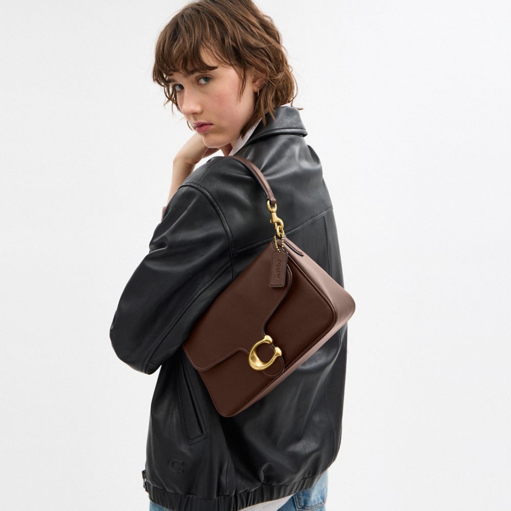 Coach Soft Tabby Shoulder Bag Brass Maple