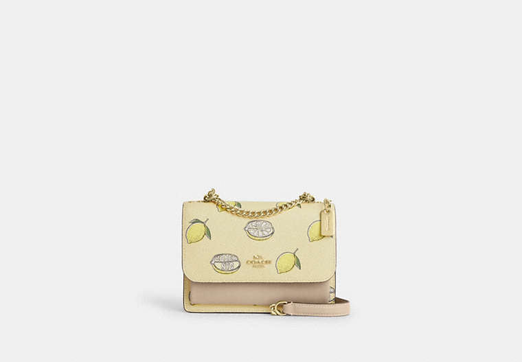 Mini Klare Crossbody Bag With Lemon Print Coated Canvas-Im-Garden Glade Multi Coated Canvas-Im-Garden Glade Multi