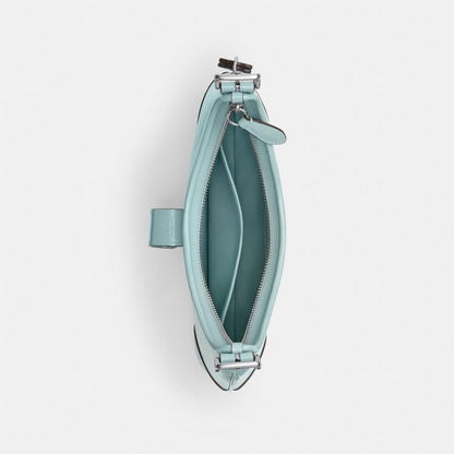 Coach Hamptons Hobo Bag Silver Light Blue