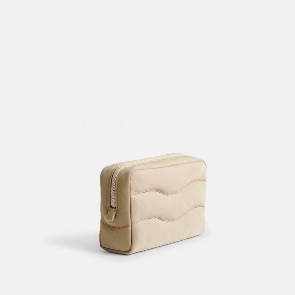 Coach Coachtopia Loop Pouch In Recycled Polyester Chino