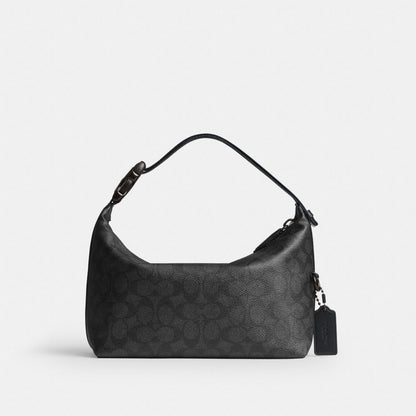 Coach Travel Kit With Speedclip In Signature Canvas Charcoal