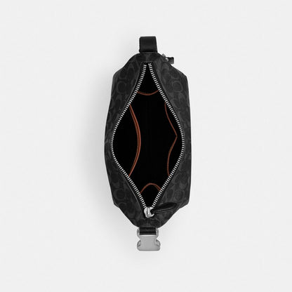 Coach Travel Kit With Speedclip In Signature Canvas Black Signature