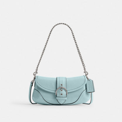 Coach Soho Bag 25 Silver Light Blue