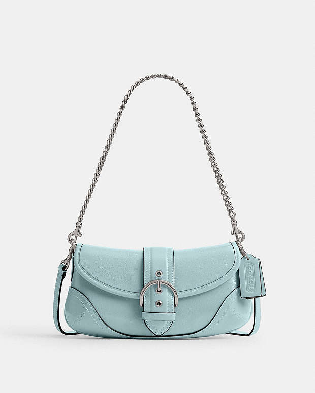 Soho Bag 25 Patent Leather-Silver-Light Blue Patent Leather-Silver-Light Blue