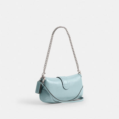 Coach Soho Bag 25 Silver Light Blue