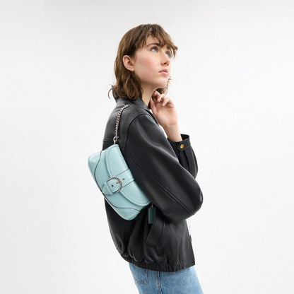 Coach Soho Bag 25 Silver Light Blue