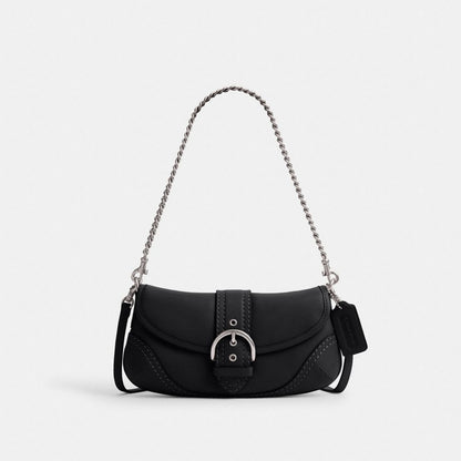 Coach Soho Bag 25 Silver Black