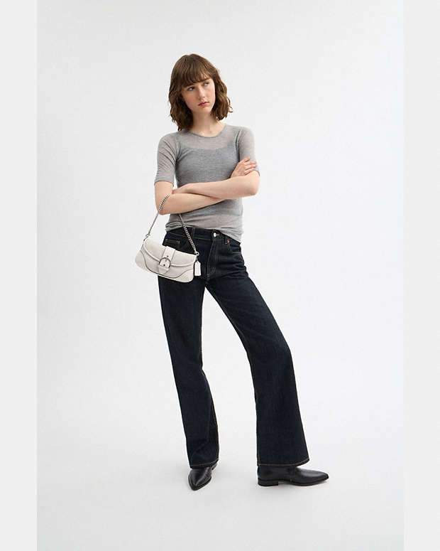 Soho Bag 25 In Signature Jacquard Signature Jacquard-Silver-Cloud Chalk Signature Jacquard-Silver-Cloud Chalk