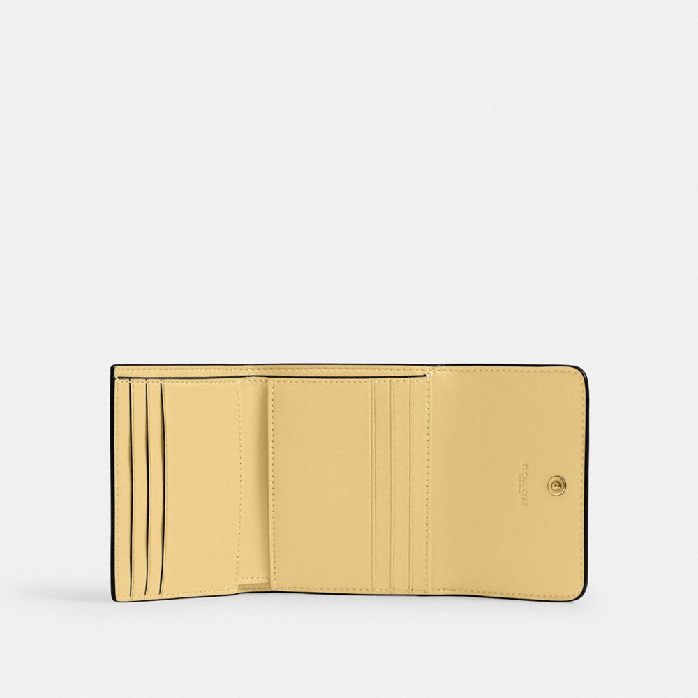Coach Mila Small Flap Wallet Brass Vanilla