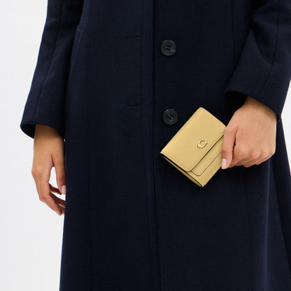 Coach Mila Small Flap Wallet Brass Vanilla