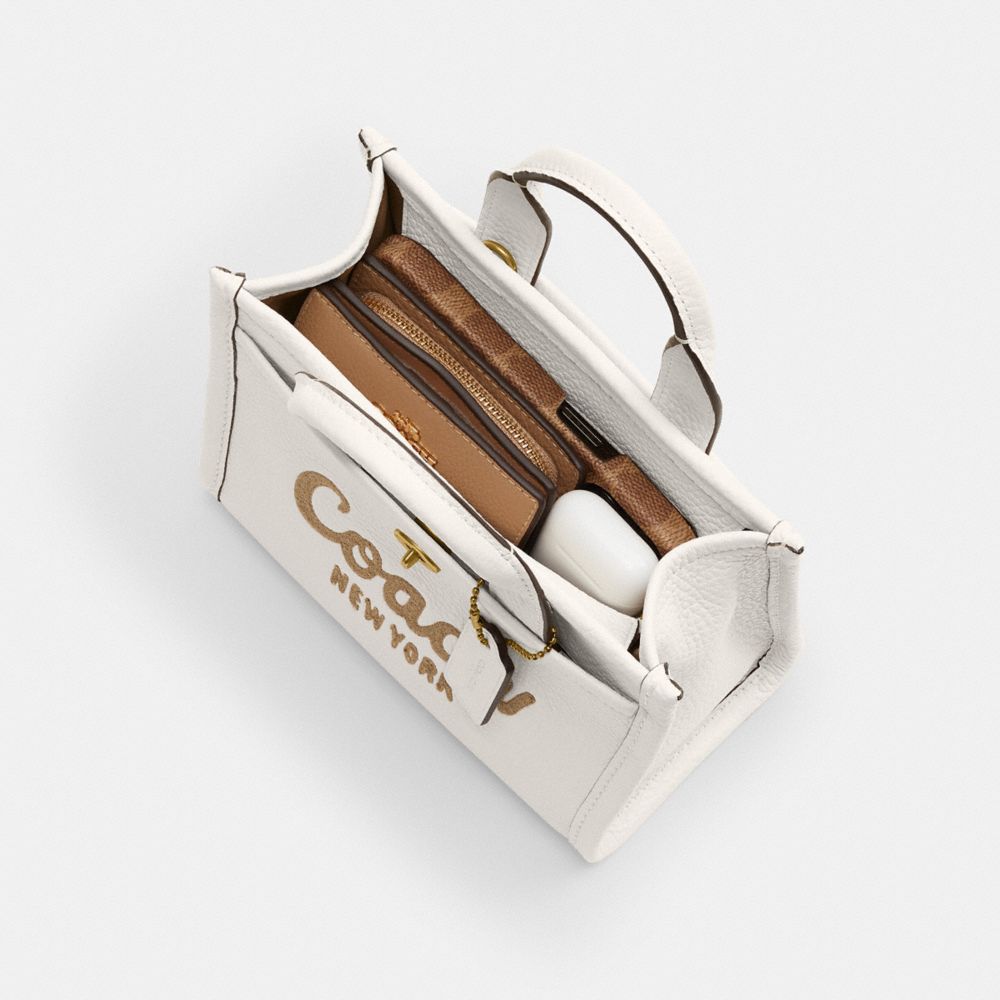 Coach Cargo Tote Bag 20 Brass Chalk