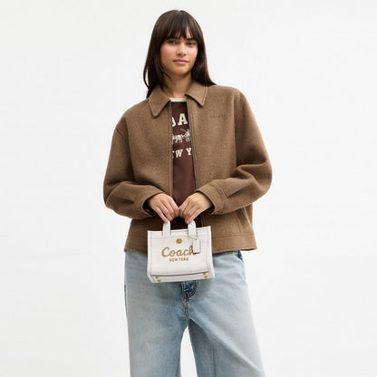 Coach Cargo Tote Bag 20 Brass Chalk