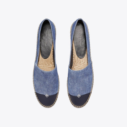 Tory Burch Cap-Toe Espadrille DARK DENIM / NEW NAVY