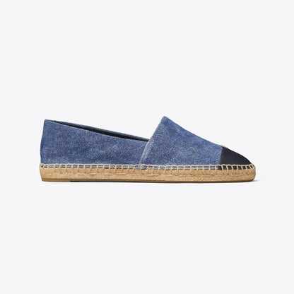 Tory Burch Cap-Toe Espadrille DARK DENIM / NEW NAVY