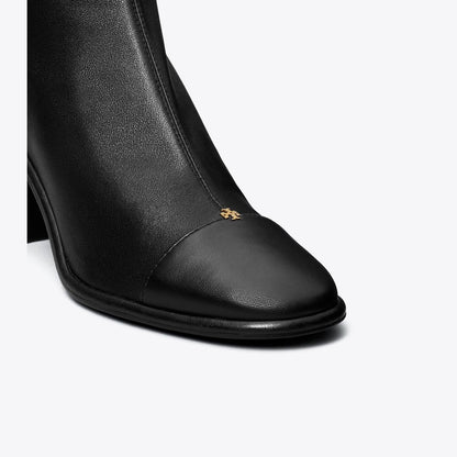 Tory Burch Cap-Toe Heeled Ankle Boot PERFECT BLACK