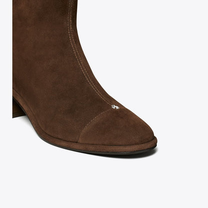 Tory Burch Cap-Toe Knee-High Boot DARK COCOA