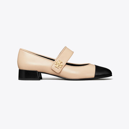 Tory Burch Cap-Toe Mary Jane ROSE SILK / PERFECT BLACK