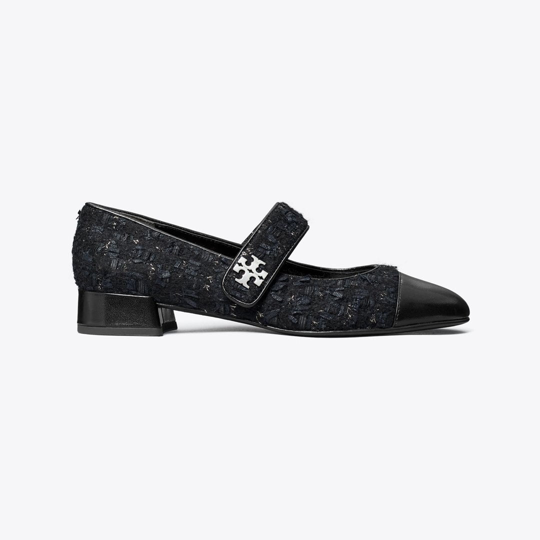 Tory Burch Cap-Toe Mary Jane MIDNIGHT NAVY / PERFECT BLACK