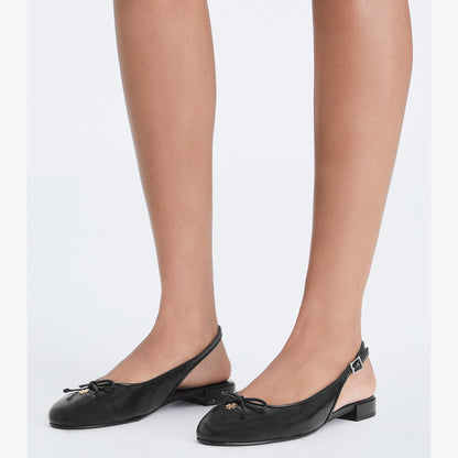 Tory Burch Cap-Toe Slingback PERFECT BLACK / PERFECT BLACK
