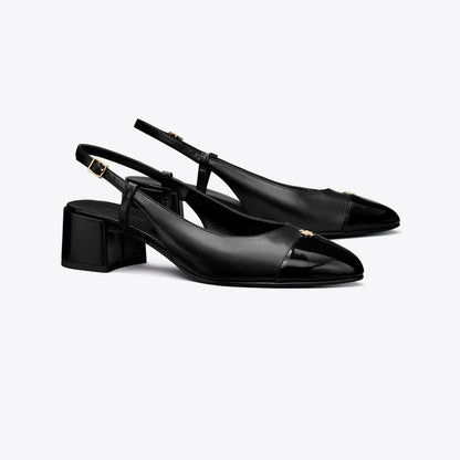 Tory Burch Cap-Toe Slingback PERFECT BLACK / PERFECT BLACK