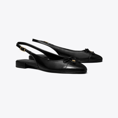 Tory Burch Cap-Toe Slingback PERFECT BLACK / PERFECT BLACK
