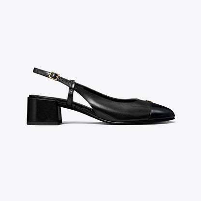 Tory Burch Cap-Toe Slingback PERFECT BLACK / PERFECT BLACK
