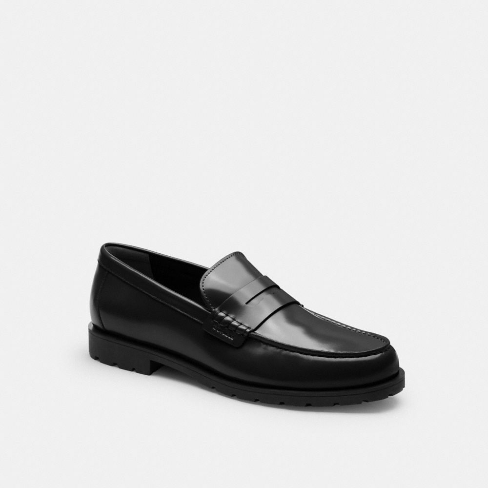 Coach Reagan Penny Loafer Black