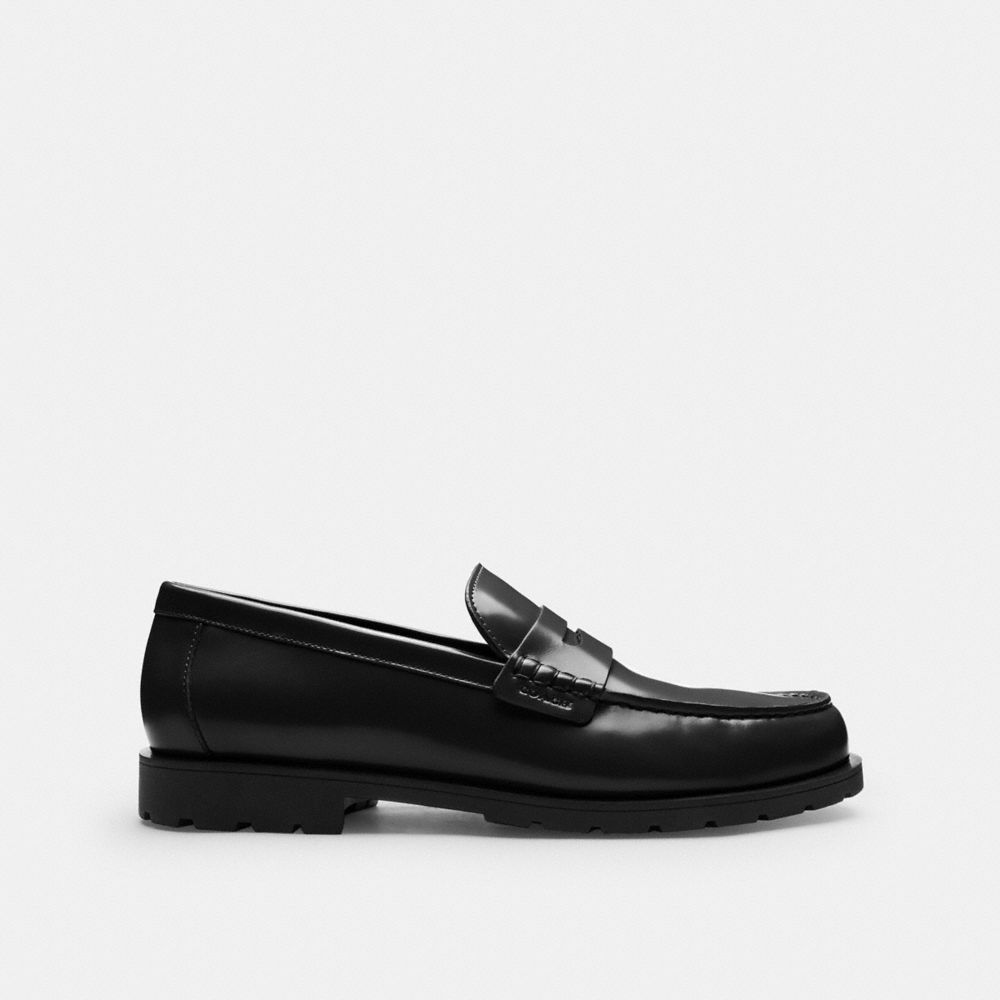 Coach Reagan Penny Loafer Black