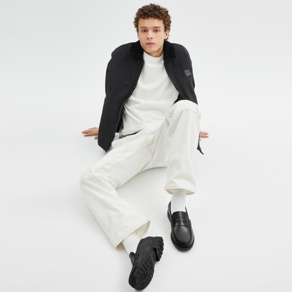 Coach Reagan Penny Loafer Black