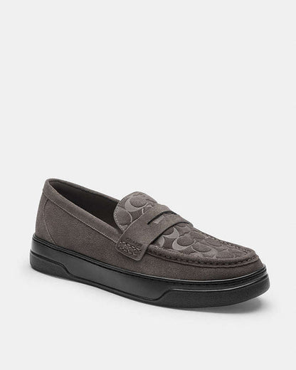 Hybrid Loafer With Signature Print Charcoal Charcoal