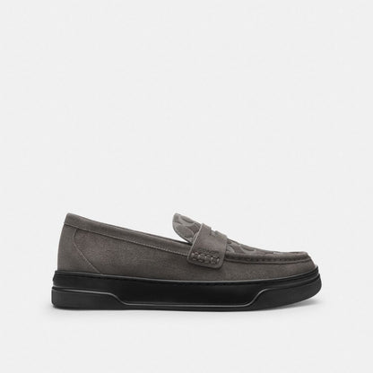 Coach Hybrid Loafer With Signature Print Charcoal