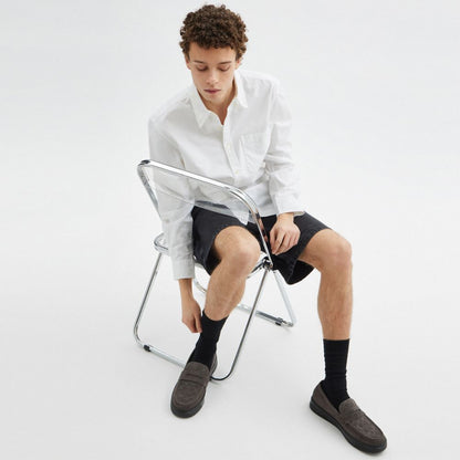 Coach Hybrid Loafer With Signature Print Charcoal