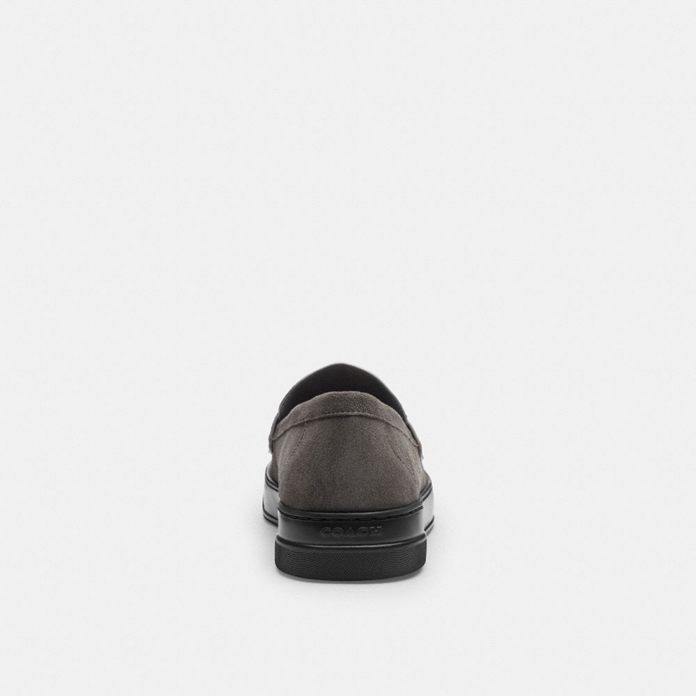 Coach Hybrid Loafer With Signature Print Charcoal