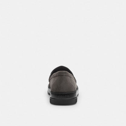 Coach Hybrid Loafer With Signature Print Charcoal