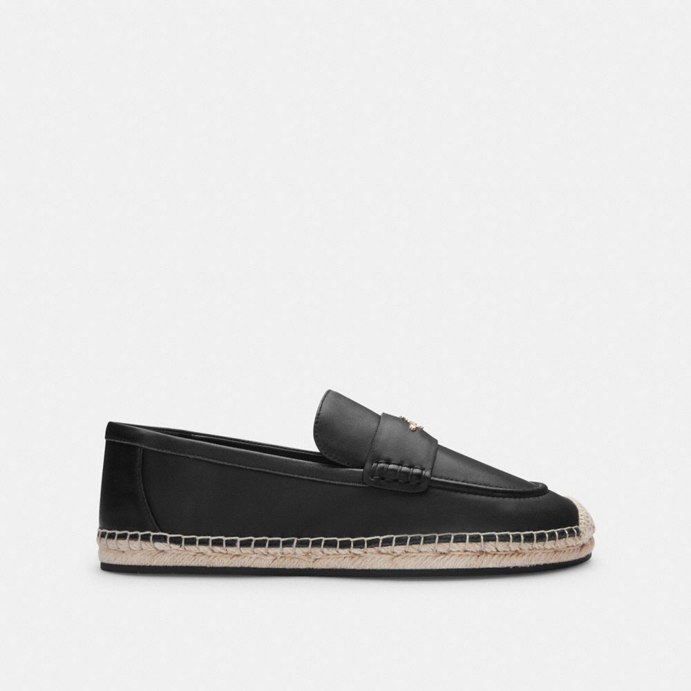 Coach Loafer Espadrille Black