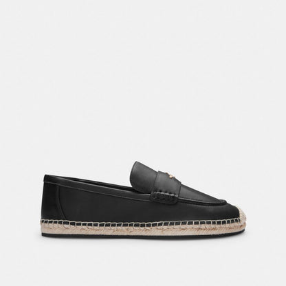 Coach Loafer Espadrille Black