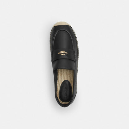 Coach Loafer Espadrille Black